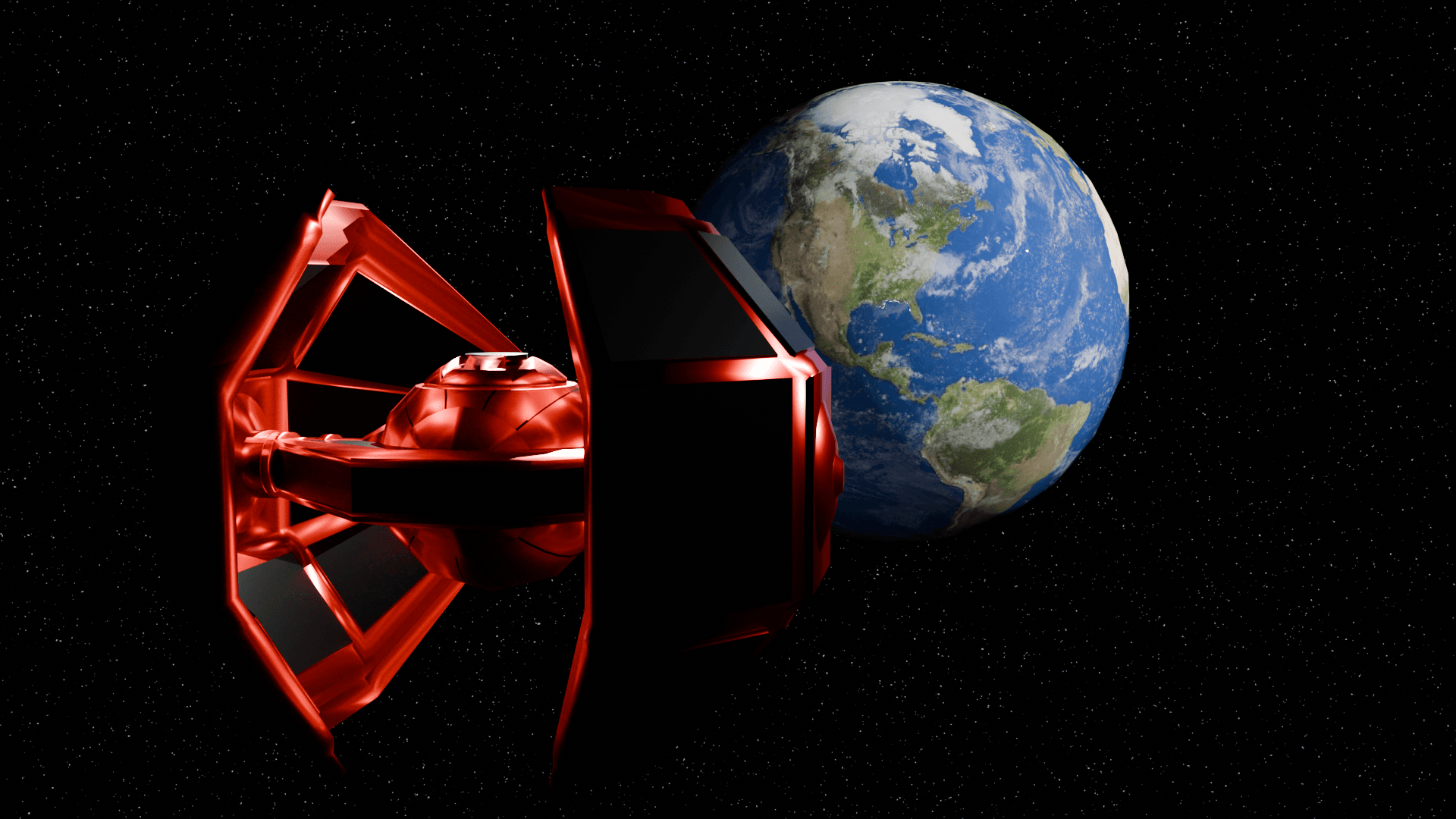 TIE Fighter — Fan Art 3D Render